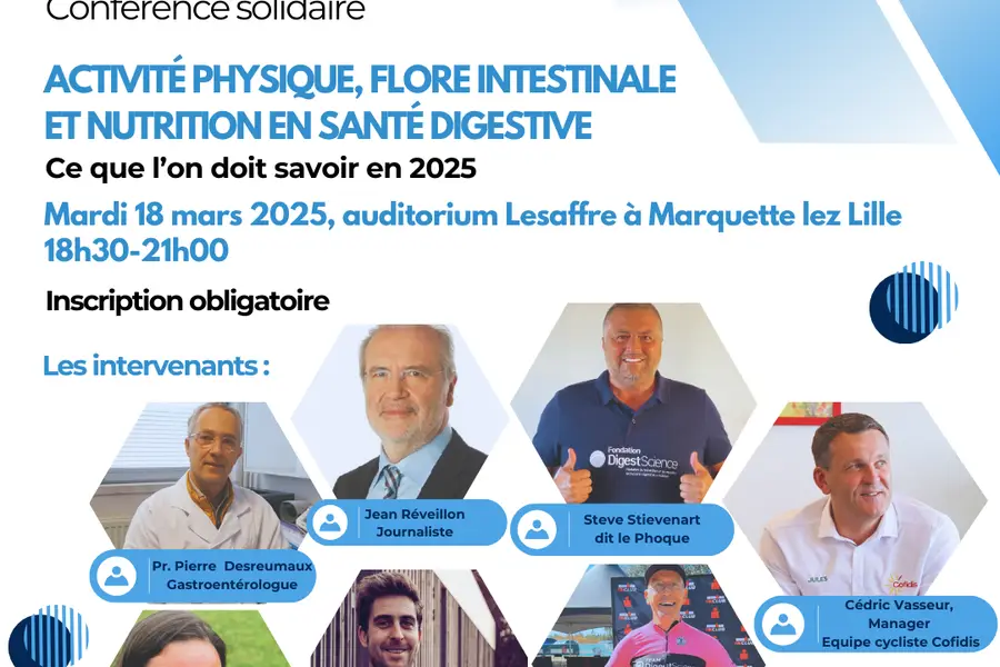 L'AFDIAG vous invite à une conférence sur la santé digestive : Activité physique, flore intestinale et nutrition