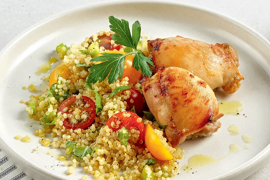 Cuisses de poulet façon tajine au quinoa